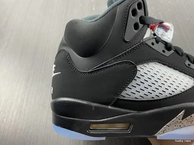 Rep Husky (2016) Retro Jordan 5 Black Metallic 845035-003 0612